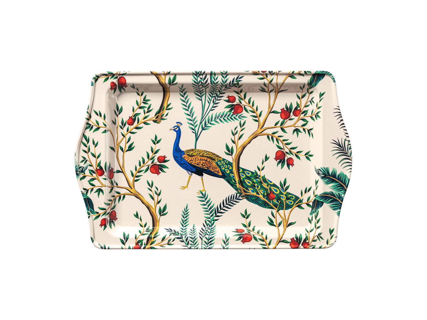Peacock Metal Tray - Small